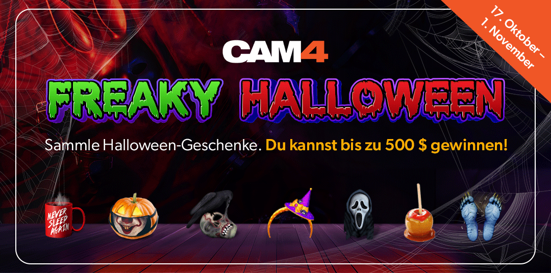 CAM4 Freaky Halloween Geschenke-Wettbewerb