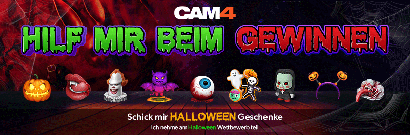 Hilf mir, den CAM4 Halloween Geschenke-Wettbewerb zu gewinnen