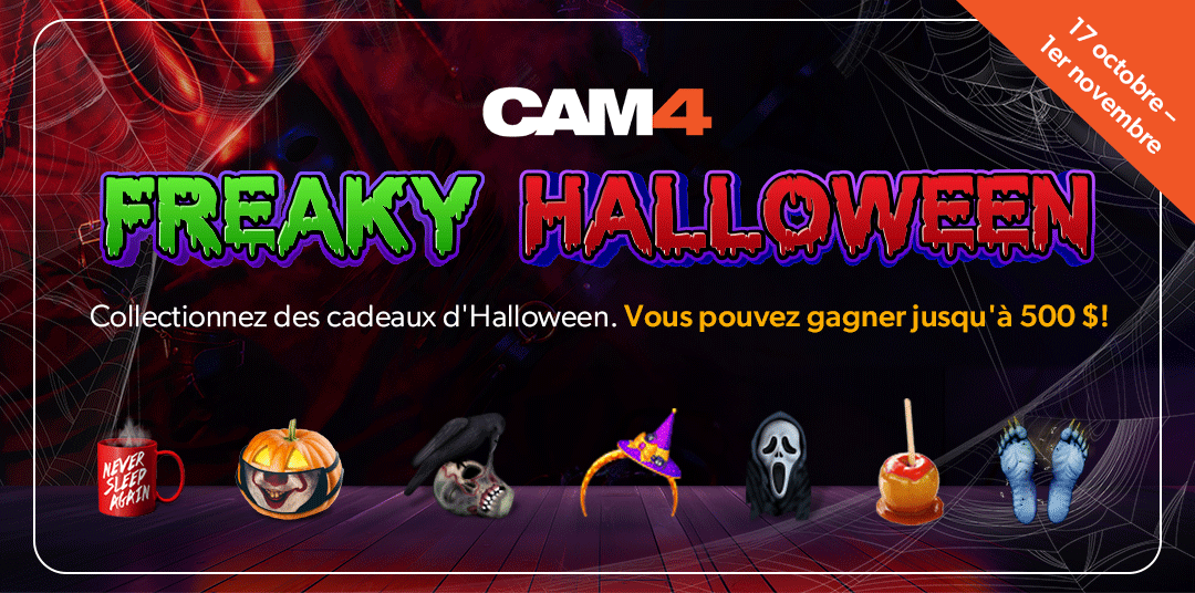 Concours de cadeaux Freaky Halloween CAM4