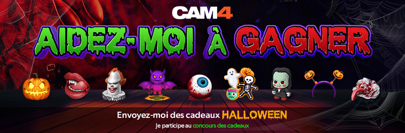 Aidez-moi à gagner le concours de cadeaux Halloween CAM4