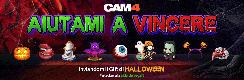 Aiutami a vincere il CAM4 Halloween Gift Contest