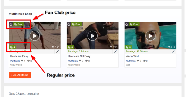 My Shop - Fan Club Prices 1