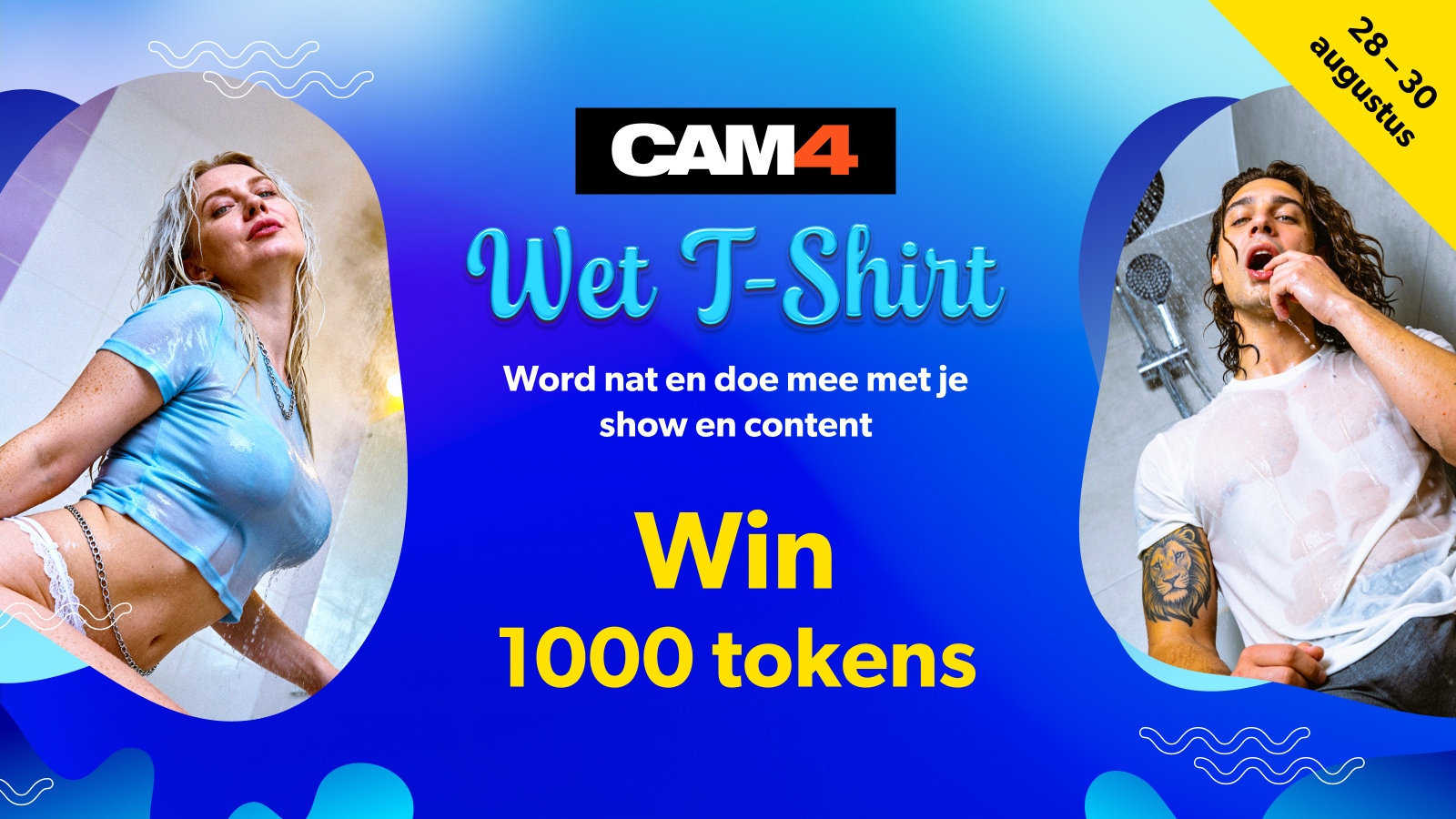 Wet T-Shirt Contest op CAM4