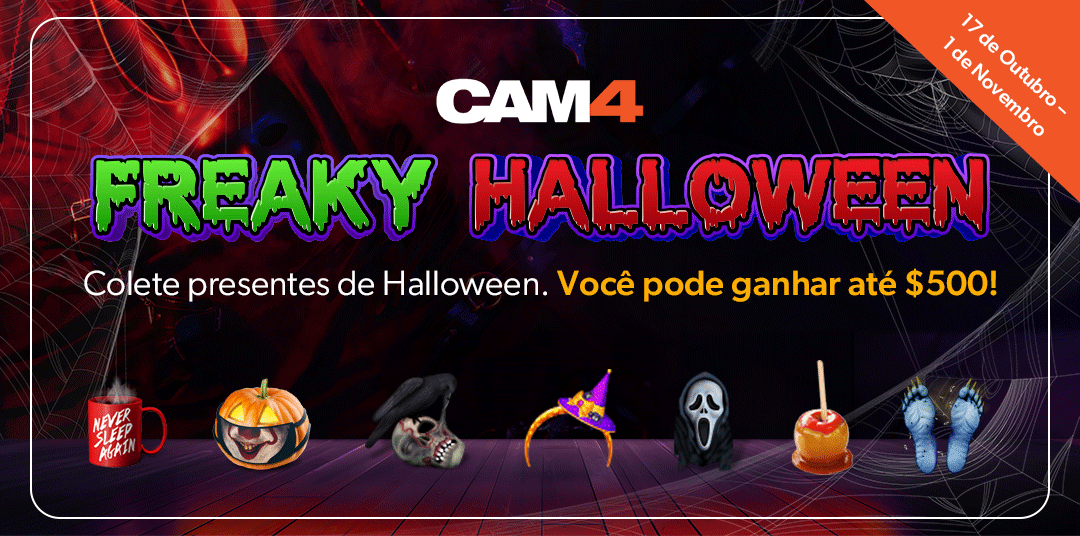 Concurso de Presentes Freaky Halloween CAM4