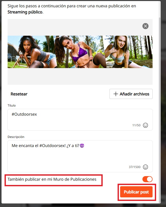 Publicar Post
